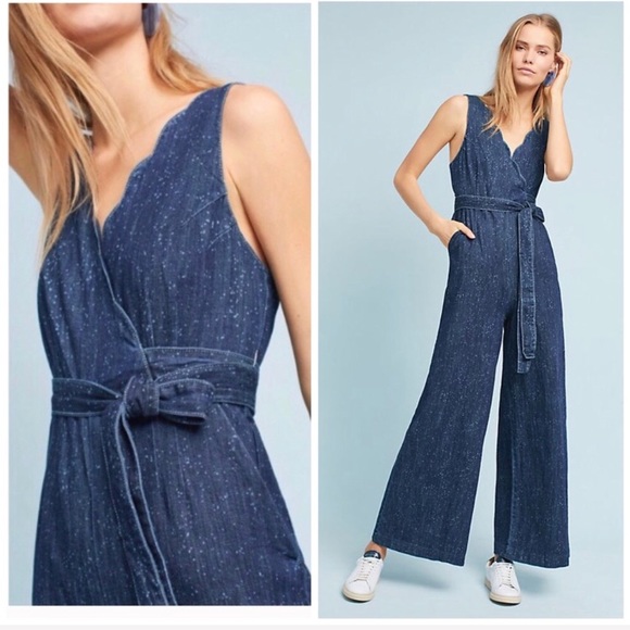 pilcro denim jumpsuit